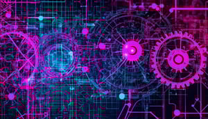 abstract intelligence gears connections