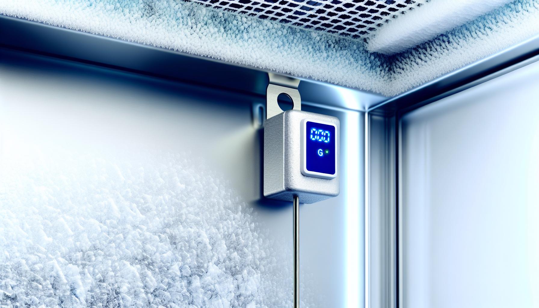 temperature sensor inside a freezer