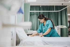 nurse working in hospital 